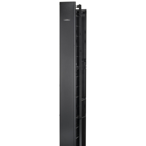 VME Series Vertical Manager, 7'Hx6"Wx14"D with Front and Rear Cover, Black